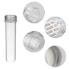 5 Pcs 30ml Plastic Test Tubes with Lid, Clear Test
