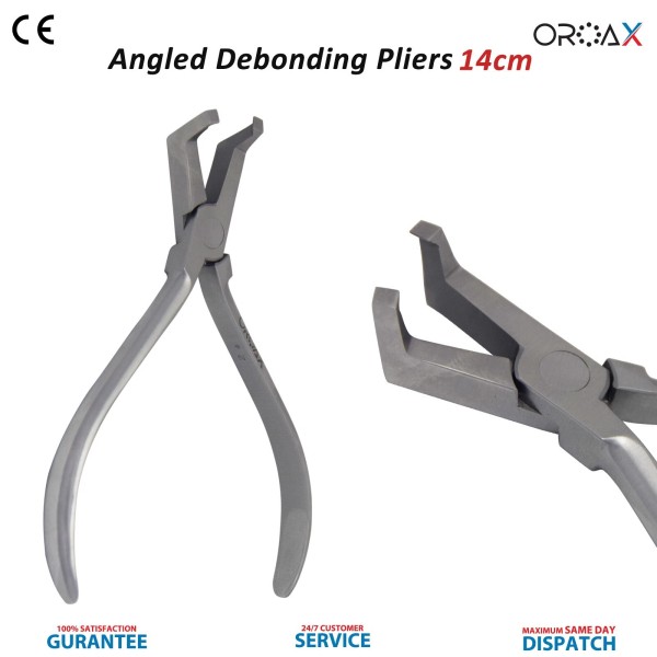 OROAX Alicates para quitar adhesivo de brackets angulados, instrumento de