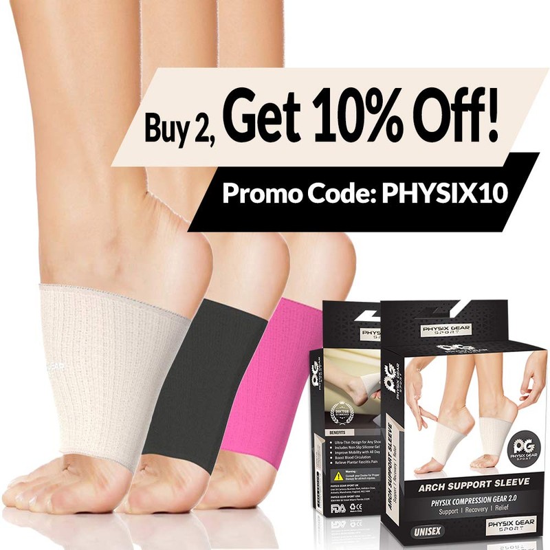 Arch Supports for Plantar Fasciitis Relief (1 Pair) - Foot