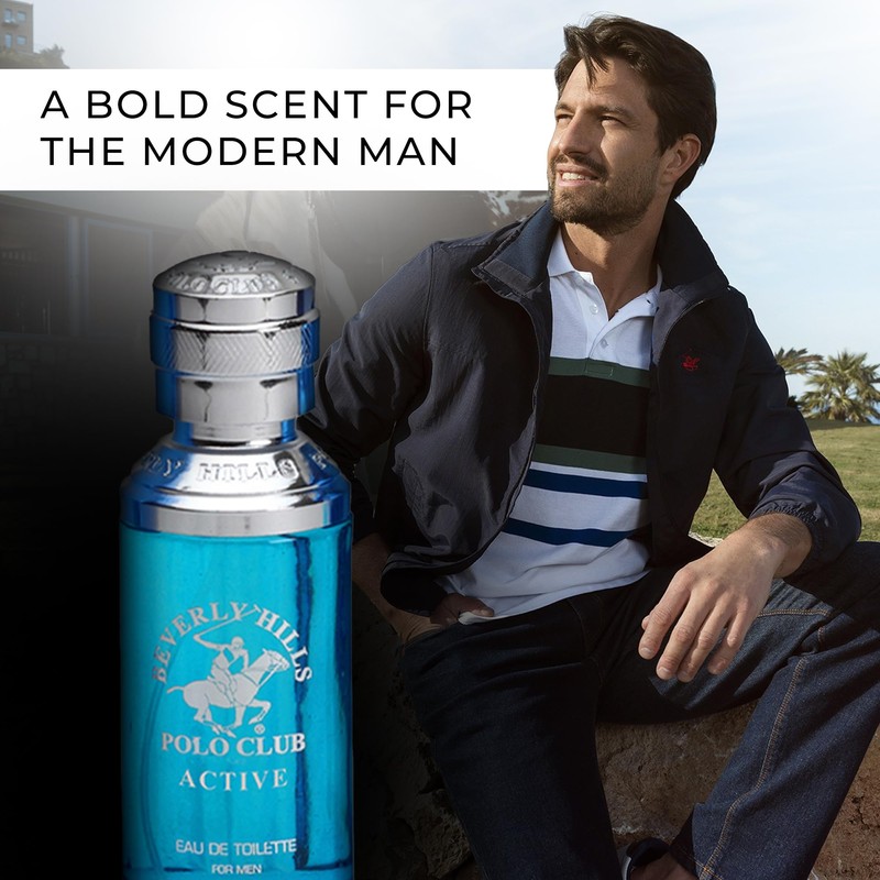Beverly Hills Polo Club ACTIVE - Cologne for Men with
