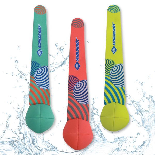 Schildkröt, 3 diving balls, sand filling, tail stands at the