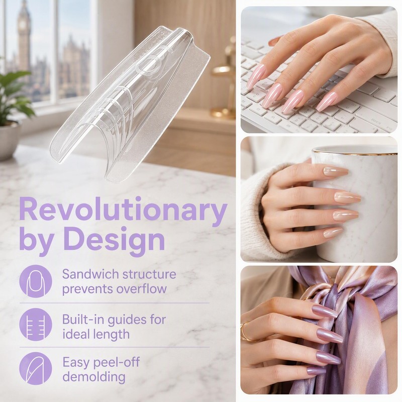 Sandwich Dual Nail Forms 2026 Sandwich Nail Extensions