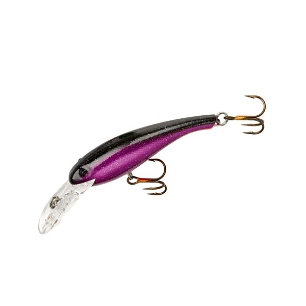 Cotton Cordell Wally Diver Walleye Crankbait Fishing Lure, Accessories for Freshwater Fishing, 2 1/2", 1/4 oz, Purple Demon