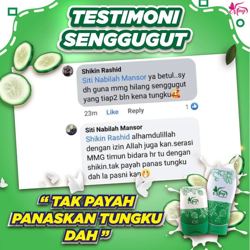 [ORIGINAL] MMG Massage Gel Lavender, Apple, Halia, Timun Bidara Minyak