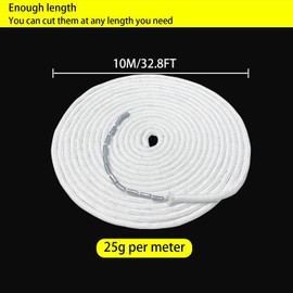 HYRYC 250 g Lead Tape Curtains Heavy Approx. 10 m Curtain Weight Curtain Permanent Tape Smooth Hanging Perfect Pleats for Curtains Fabrics Mosquito Net 25 g/m (25 g x 10 m)