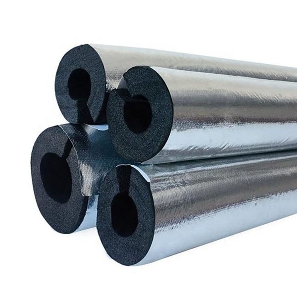 DXHYYM Self Sealing Foil Tube Pipe Insulation, ID 22mm 27mm 34mm 43mm 48mm 60mm 76mm 89mm 110mm, Foam Insulation Lagging Wrap Roll,Plumbers DIY Professional