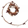 Vine Set of 4 Single Vine Burgundy and Cream Pip