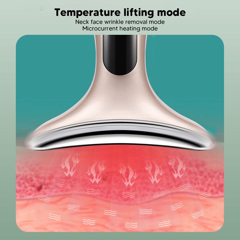 Neck Lifting Massager Micro Current Vibration Fade Fine Lines Neck