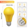 Roche Jaune Bug Light Bulbs, Yellow Bug Lights for Outside,