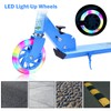 Herefun Children's Scooter with LED Light Up PU Wheels, Height