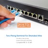 Conector RJ45 Cat6 UTP 8P8C Para Cable Ethernet Multifilar Bote