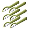 LABRIMP 6pcs Portable Vegetable Peelers Carrot Peeler Kitchen Fruit Household