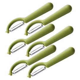 LABRIMP 6pcs Portable Vegetable Peelers Carrot Peeler Kitchen Fruit Household Multi-Function Potato Ergonomic Handle Easy to Clean