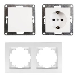 MC POWER - FLAIR – Socket Set | White, Matt | Sockets with Child Safety Lock