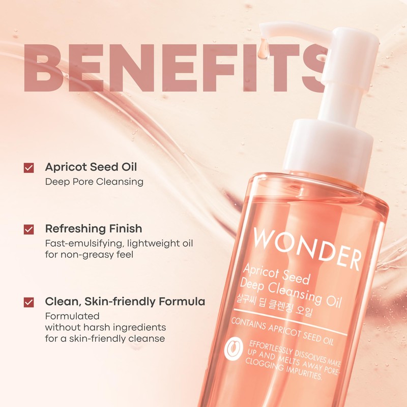 TONYMOLY Wonder Apricot Kernel Cleansing Oil 190 ml Deep Cleansing