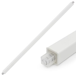 showingo Towel Bar Replacement Rod 24 Inches Adjustable Spring End Wall Mount Replacement Towel Bar for Ceramic Holder Bathroom Kitchen Towels Bars Storage (White Towel Holder)