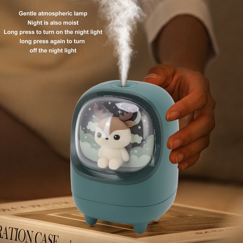 350ml Mini Mist Humidifier Cute Space Capsule Pet Shaped USB