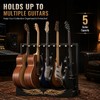 Bamboo Multi Guitar Stand, Folding Guitar Rack for Multiple Guitars,