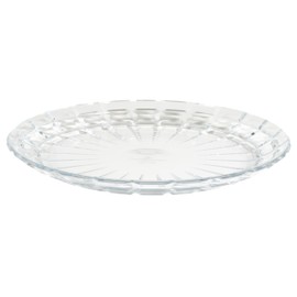 IJ (IJ) Cut Design Plate Dish・Salad Dish・Serving Plate Clear Transparent Diameter 8 inches Dishwasher Safe Heat Resistant Up to 212°F Lifetime Breakage-Free Warranty Included Camping Outdoors Children