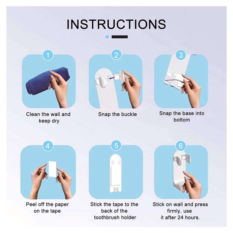 Andiker Electric Toothbrush Holder, Wall Mounted,Space-Saving Tooth Brush Stand to
