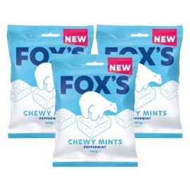 Fox's Mints Chewy Peppermint 140g (Pack of 3)