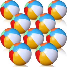 24 Paquetes16 Pulgadas Pelota de Playa Inflable Pelota de Playa Arco Íris para Niños Adultos Fiesta Piscina Juegos Acuáticos Verano Escuela Suministros (Colorido)