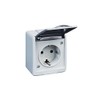 PAWBOL 1-Way Surface-Mounted Socket IP44 16 A/250 V Schuko Surface-Mounted