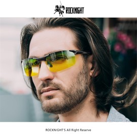 ROCKNIGHT HD Polarized Day Night Vision UV400 Protection Sunglasses Men Outdoor