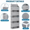 5-Shelf Over-the-Door Hanging Organizer for Bedroom and Bathroom – Anti-Tilt