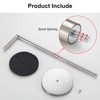 BGL Toilet Paper Holder Brushed Nickel 2 Pack Standing On