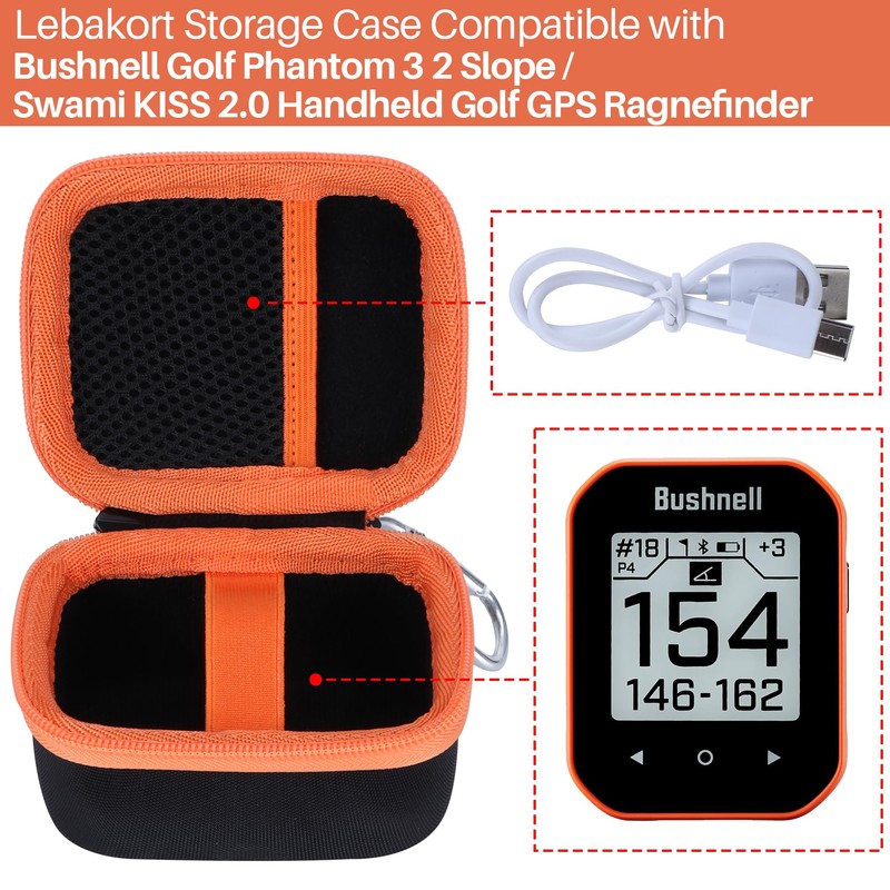 Lebakort Storage Case Compatible with Bushnell Golf Phantom 3 2
