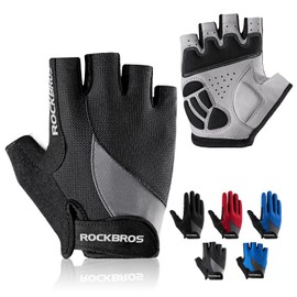 ROCKBROS Cycling Gloves for Men Women - Breathable Gel Pad Road Mountain Bike Gloves - Touch Screen Anti-Slip MTB Gloves for Cycling Workout Outdoor Sports