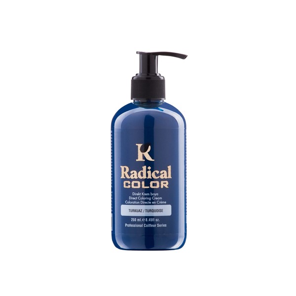 Radical Direct Coloring Hair Cream & Semi Permanent Hair Dye 250 ml (Light Blue)