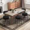 SoarFlash Modern Rotatable Bar Stools Set of 4, 24" Sherpa