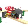 Motorized Train for Wooden Track, Remote Control Train with Magnetic