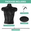 Beeveer 10 Pack Male Mannequin Torso with Stand, Dress Form