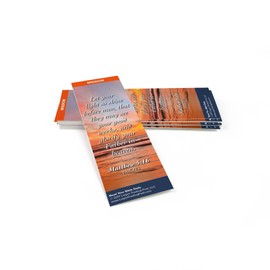 Christian Bookmark with Bible Verse, Pack of 25, Mission Themed, Let Your Light So Shine Before Men, Matthew 5:16