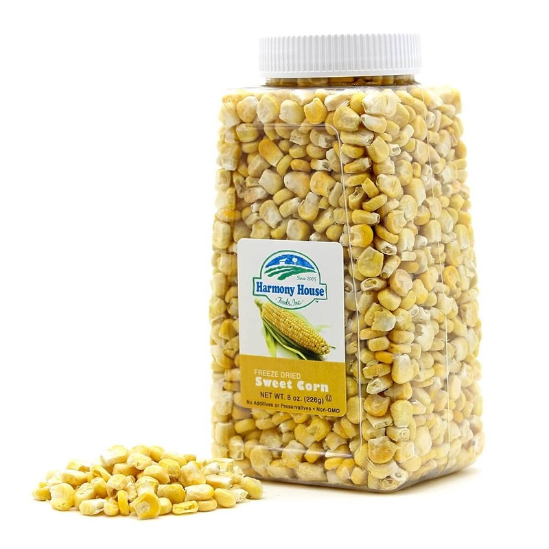 Premium Sweet Corn Freeze-Dried - 100% Natural, Healthy Snack, 8
