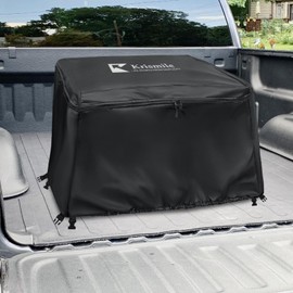 Krismile 5th Wheel Hitch Cover with Plush Lining,Heavy Duty Waterproof Anti-UV Fifth Wheel Trailer Hitch Cover,for RVK3500,RVK3300,RVK3700,RVK3775 Models(Only Cover,Black)