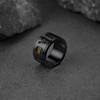 FaithHeart 11mm Stainless Steel Rainbow LBGT Pride Ring for Male