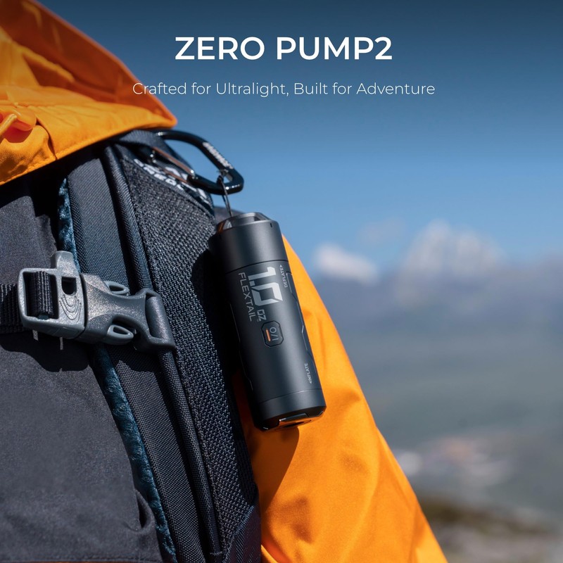 FLEXTAILGEAR Zero Pump 2 Air Pump for Inflatables, Rechargeable Air