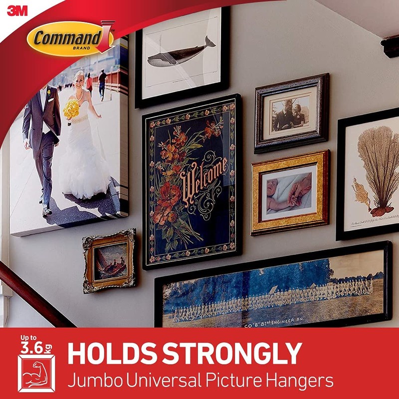 Command Universal Frame Hangers, Damage Free Hanging Picture Hangers, No