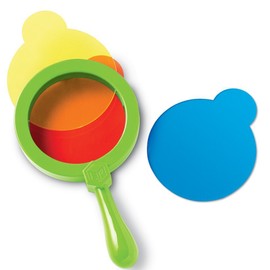 Learning Resources Color Mixing Lenses, Homeschool Preschool, Experiments, 4 Pieces, Ages 2+