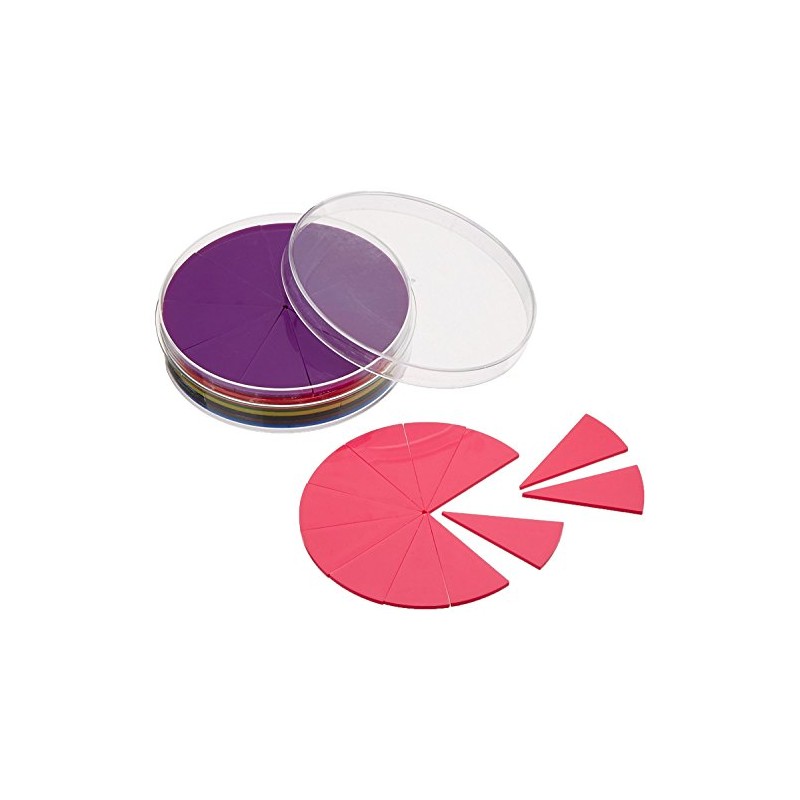 DIDAX Educational Resources 2-496 Fraction Circles, Pink