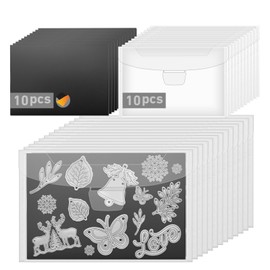 KKJCXY 20pcs Magnetic Sheets for Dies Storage, with Rubber Magnet Sheet, Die Cut Storage Essential Set for Die Cutting and DIY Scrapbooking