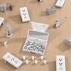 60Pcs Sliver 3/8 Inch Long 6-32 Thread White Wall Plate