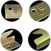4 PCS Heavy Duty Bed Rail Brackets,Bed Hinges Sets,Bed Frame