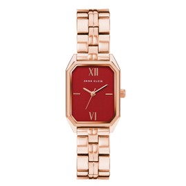 Anne Klein Women's Japanese Quartz Dress Watch with Metal Strap, Rose Gold, 14 (Model: AK/3774BYRG)
