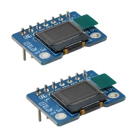 Hailege Pack of 2 0.42 Inch 72 x 40 SPI OLED LCD Display Module 0.42 Inch 72 x 40 OLED LCD Screen Module White 3.3 V (SPI)