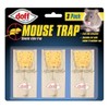 DOFF Mouse Trap Pack of 3 Wooden